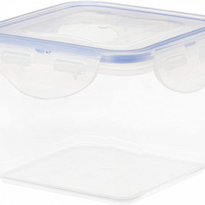 Caserola cu capac pentru alimente Lock, plastic, semitransparent, 680 ml