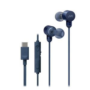 Casti JVC HA-FR29UC-A-U, Cu fir, In-Ear, Microfon, USB-C, Functie Mod Sunet, Husa, albastru - RESIGILAT