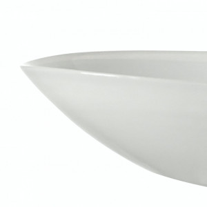 Castron Alabastro II sticla, alb, 32 x 9 x 22 cm - Img 2