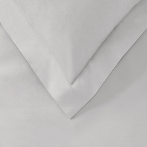 Cearsaf de pat din bumbac, alb, 180 x 200 cm - Img 1