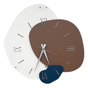 Ceas decorativ de perete metal 100% grosime 1mm, 50x50 cm, multicolor - Verificat A · Re-Bloom