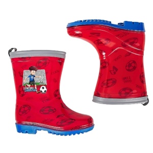 Cizme de cauciuc Perletti Fotbal marime 28 29 rosii