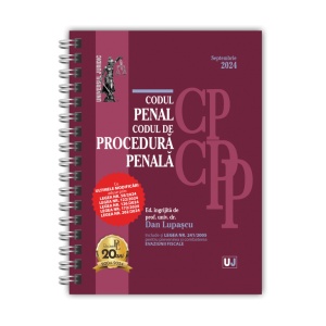 Codul penal si codul de procedura penala septembrie 2024 (editie spiralata), Lupascu Dan, Resigilat, Grad A