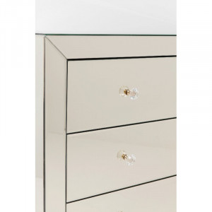 Comoda Luxury, lemn masiv, alb, 73,5 x 91 x 41 cm - Img 4