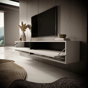 Comoda TV Andale, lemn, alb, 30 x 31,6 x 200 cm