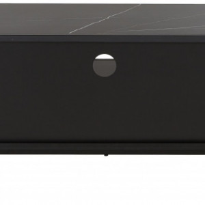 Comoda TV Fiona, negru, 160 x 46 x 45 cm - Img 2