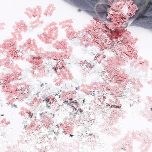 Confetti "HAPPY BIRTHDAY" Hileyu, roz, plastic, 40 g - Img 5