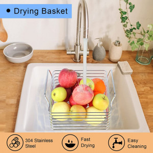 Cos de fructe Joy Aid, otel inoxidabil, argintiu, 24,5 x 23 x 17 cm - Img 3