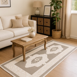 Covor buclat din bumbac, dimensiunea 80×300 cm, BBC01