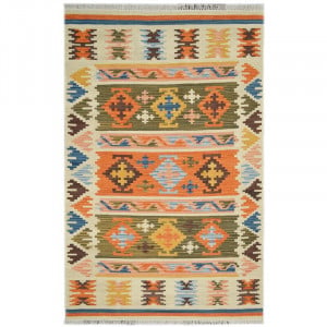 Covor Kilim, lana, multicolor, 170 x 230 cm - Img 7