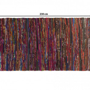 Covor lucrat manual Bartin, multicolor închis, 160 x 230 cm - Img 6