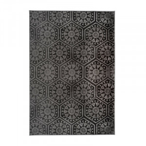 Covor Monroe negru, 200 cm x 290 cm