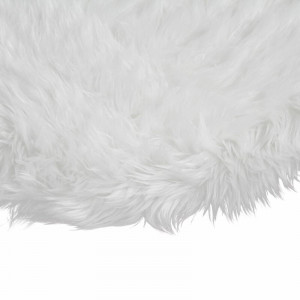 Covor rotund Gabler Flokati, alb, 70 cm - Img 2