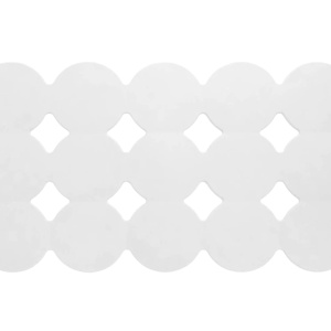 Covoras de baie antiaderent Vintage & Republic, cauciuc, alb, 60 x 40 cm