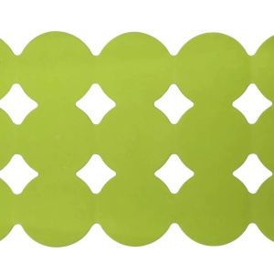 Covoras de baie antiaderent Vintage & Republic, cauciuc, verde, 60 x 40 cm