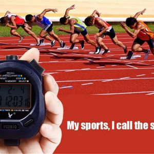 Cronometru profesional sport digital Cuzit, ABS, negru, 14 x 10 x 3 cm - Img 3
