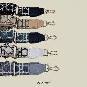 Curea de inlocuire pentru geanta de umar Mikeamao, nailon/metal, kaki, 75-135 cm 