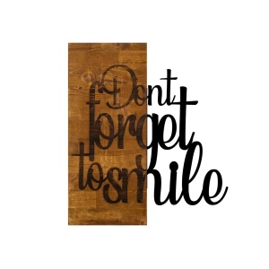 Decor de perete Wallity, lemn natural si metal, 47x58cm, Maro/Negru - Verificat A · Re-Bloom