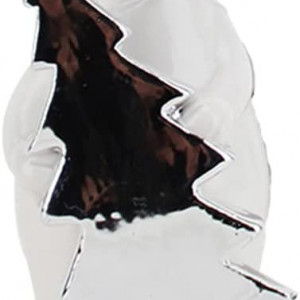 Decoratiune de Craciun Casaido, model urs, ceramica, alb, 18,3 x 9 cm - Img 1