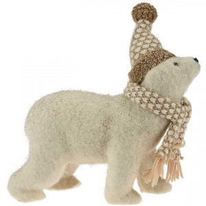 Decoratiune de Craciun, model urs polar, 29 cm