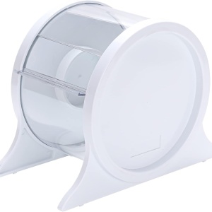 Dispenser pentru folie Faruijie, plastic, transparent/alb, 24 x 12 x 18 cm