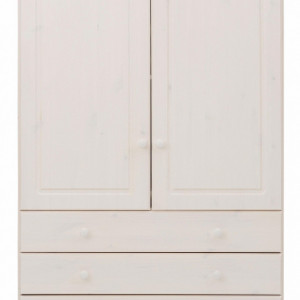 Dressing Minik, lemn masiv de pin, alb, 95 x 35 x 140 cm - Img 5