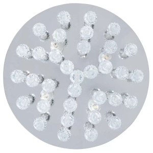Eglo Almonte 94878 candelabru cristal 4xG9 LED, diametru 350 mm, IP44, otel cromat, baie - Verificat A · Re-Bloom - Img 2