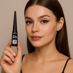 Eyeliner lichid Smart Girls Get More, Thin Brush, 4, 5 ml, Black - Img 2
