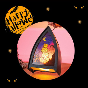 Felinar de Halloween XINNIAN, LED, plastic, multicolor, 15 x 6,3 x 9.5 cm - Img 5