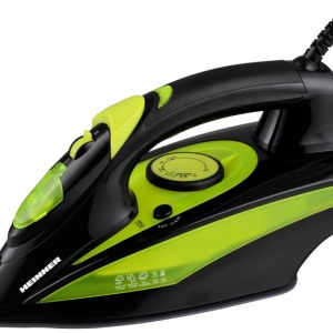 Fier de calcat Heinner Perform XI-6060-GR, 2400W, Talpa ceramica, Termostat reglabil, Verde