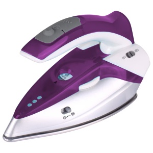 Fier de calcat voiaj Heinner HTI-1000PP, Putere 750W, 6 nivele de rumenire, Oprire automata, Visiniu - Img 2