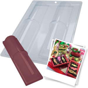 Forma pentru ciocolata BWB 9815, silicon/plastic, transparent, 18,5 x 24 cm