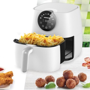 Friteuza cu aer cald Heinner SmartFry HAF-B6WH1700, 1700W, Capacitate: 5.7L, Display digital cu control touch, 8 programe presetate, Alb - Img 5