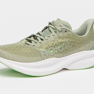 Hoka, Pantofi din material textil cu logo pentru alergare Mach 6, Verde deschis, 43, Resigilat, Grad B