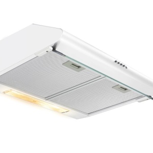 Hota traditionala Heinner CH-400, Putere de absorbtie 326.4 mc/h, 2 Motoare, 3 Trepte putere, Iluminare LED, Filtru lavabiil, 60 cm, Alb - Img 2