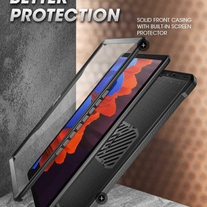 Husa de protectie 360 grade pentru Samsung Galaxy Tab A7 2020 SUPCASE, policarbonat, negru, 10,4 inchi - Img 6