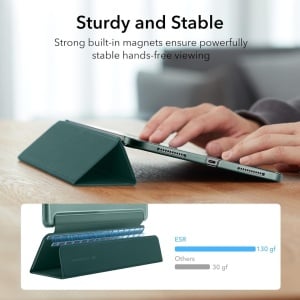 Husa de protectie flip pentru iPad generatia a 10-a 2022 Esr, policarbonat, verde, 10,9 inchi