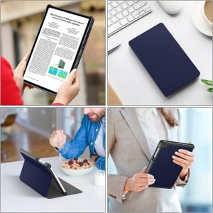 Husa de protectie flip pentru Samsung Galaxy Tab A7 Lite 2021 Soke, TPU/PU, negru, 8,7 inchi