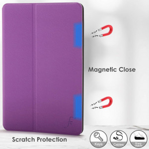 Husa de protectie pentru Husa iPad Pro (2020) FOREFRONT CASES, policarbonat, mov, 12,9 inchi