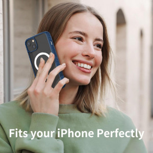Husa de protectie pentru iPhone 12 Pro Max Quikbee, silicon, albastru, 6,7 inchi - Img 2