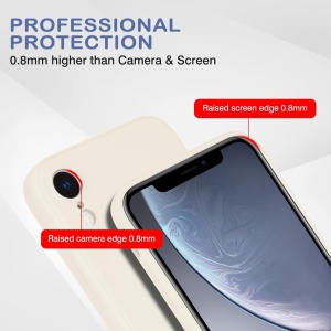 Husa de protectie pentru iPhone XR Newseego, silicon, alb/negru, 6,1 inchi