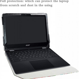 Husa de protectie pentru laptop Alapmk, compatibil cu 12 "Acer Chromebook Spin 512 R851TN , piele PU, multicolor - Img 4