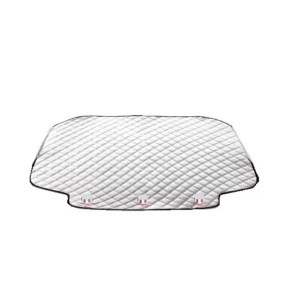 Husa de protectie pentru parbriz Yinzou, folie de aluminiu/PEVA, alb/negru, 192 x 126 cm - Img 6