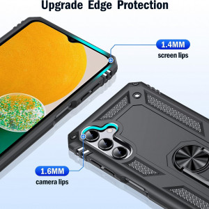 Husa de protectie pentru Samsung Galaxy A13 5G USLAI, TPU/silicon/metal, negru, 6,5 inchi
