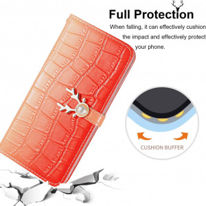 Husa de protectie pentruSamsung Galaxy A32 5G Aisenth, piele PU, rosu, 6,5 inchi