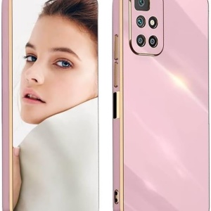 Husa de protectie pentru Xiaomi Redmi 10 Atisijie, TPU/silicon, violet/auriu, 6,5 inchi