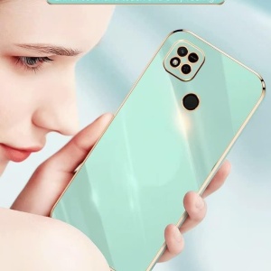 Husa de protectie pentru Xiaomi Redmi 10A/9C/9C NFC Atisijie, TPU, verde/auriu, 6,7 inchi