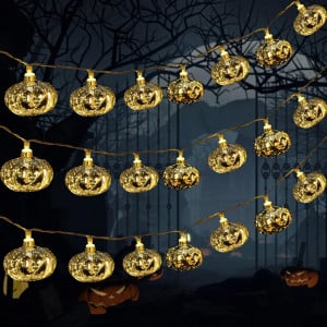 Instalatie de Halloween JOFONY, 20 LED-uri, galben, 3 m