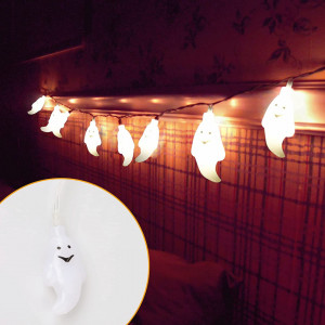 Instalatie pentru Halloween Gxhong, LED, alb cald, 3 m - Img 2