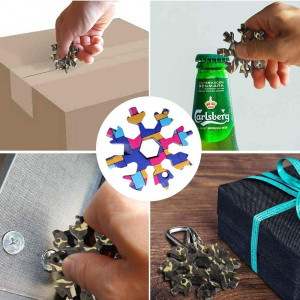 Instrument multifunctional pentru bricolaj 18 in 1 Anyingkai, metal, multicolor, 6 x 6 cm